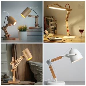 Lampu Meja Portable dari Kayu Bekas dan Kaleng Cat