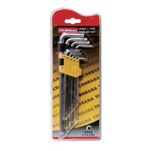 Yokhohama Kunci L Set Bintang Pjg 9 Pcs (1,5-10mm