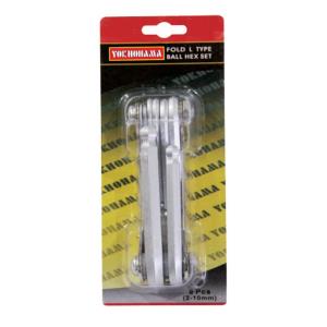 Yokhohama Kunci L Set Lipat Ballpoint 8 Pcs
