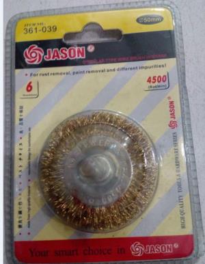 Jason Sikat Baja Bulat Tangkai 50mm