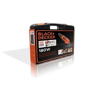 Black-Decker Die Grinder Set 114 Pcs Accessories