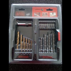 Black-Decker Mata Bor Kombinasi - Mata  Obeng 27 Pcs Type A7177