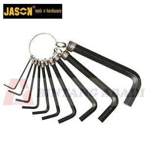 Jason Kunci L Set Hitam 10 Pcs (1,5 - 10 mm)